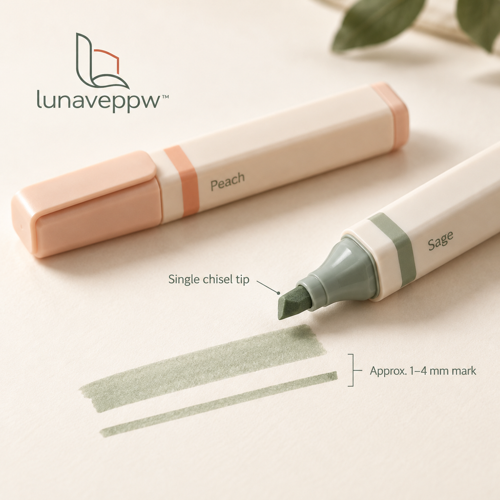 lunaveppw™ Soft Spectrum Chisel Tip Highlighter Set — 8 Pastel Colors ...
